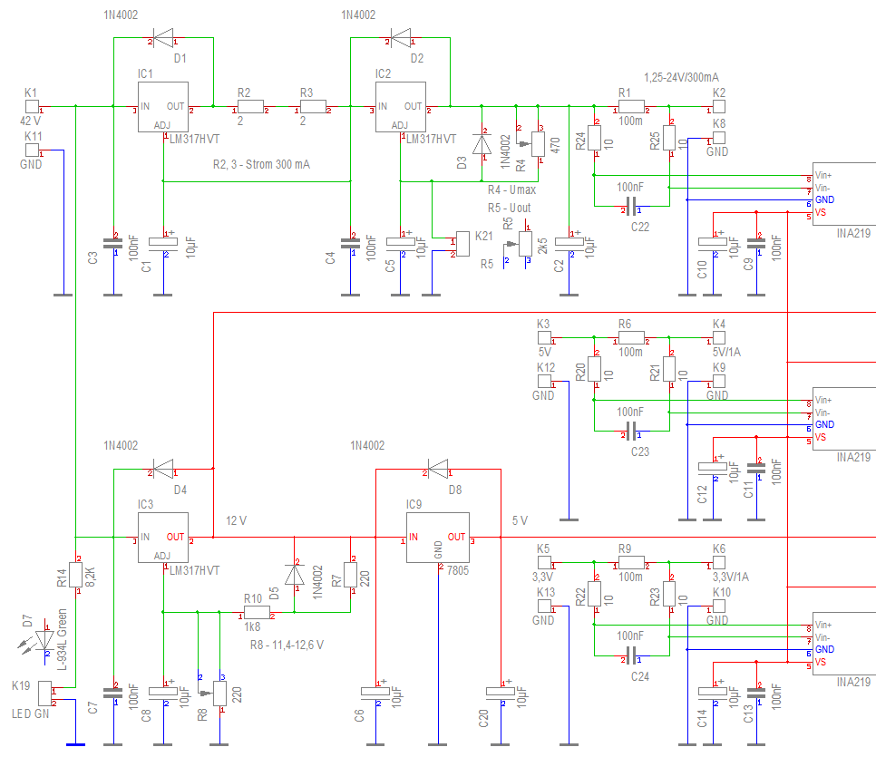 Stromlaufplan Analogteil